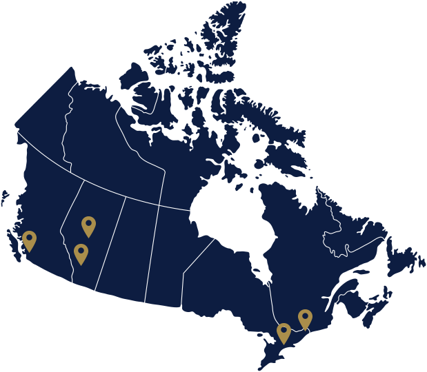 Map of North American illustration
