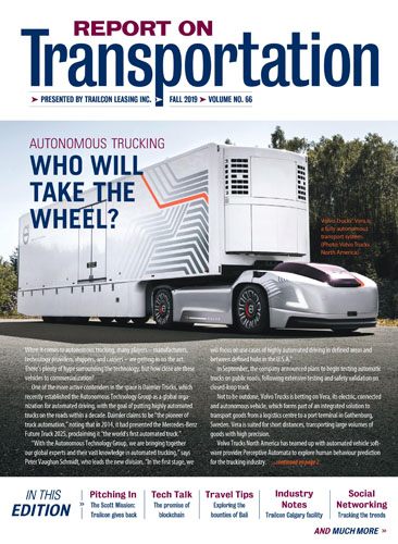 Fall 2019 Report on Transportation front cover